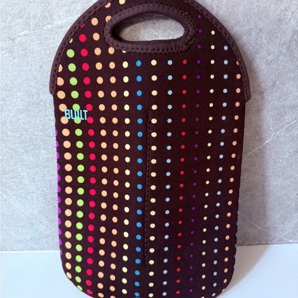 Built Polka Dot Neoprene Double Bottle Tote Bag Chiller/warmer